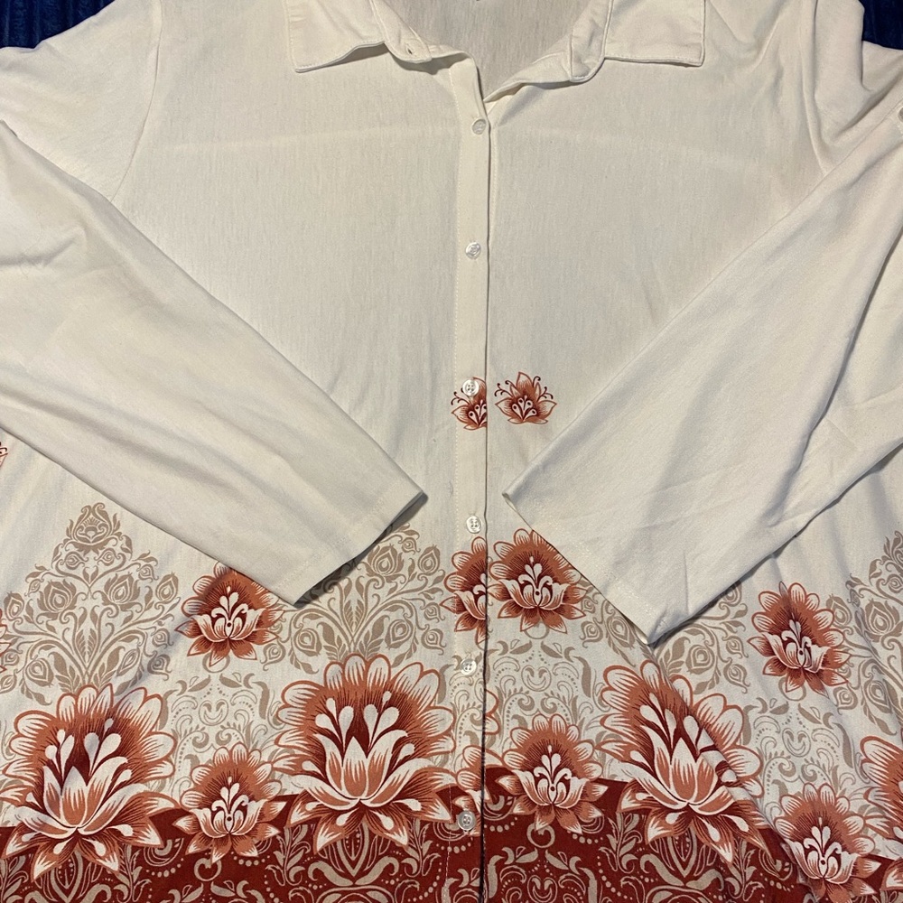 CLEARANCE 🛍️ 2xl Valentina button down